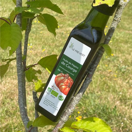 Huile de Pépins de Courge Huile végétale BIO Source d’Oméga 6