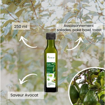 Huile avocat bio 250ml